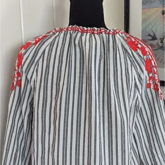 Kate Spade Maximalist Cottagecore Fairy Preppy Coastal Romantic Nautical Top S - Picture 9 of 11